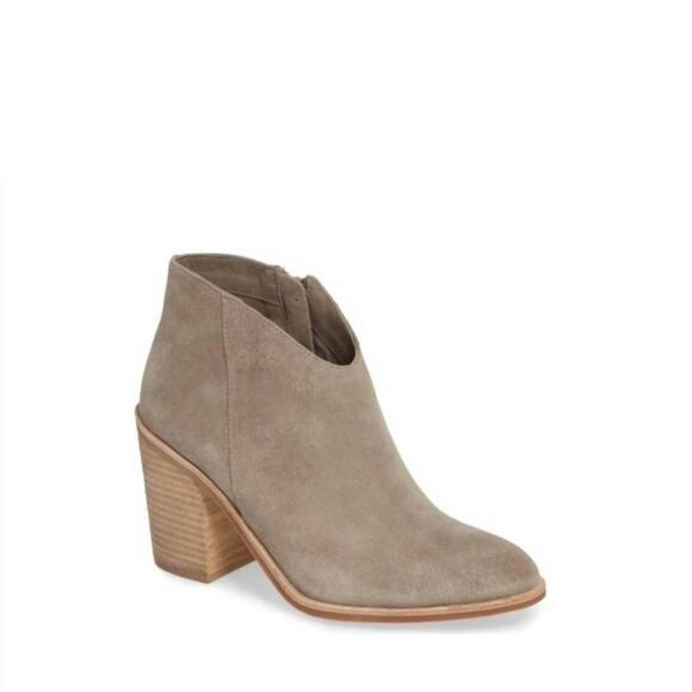 Jeffrey Campbell Kamet 2 Taupe Suede Ankle Booties, Sz 8, Boho, Scandi, Leather